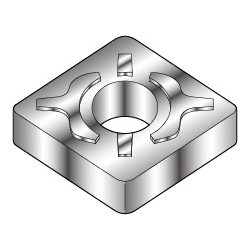 80° Diamond-Shape With Hole, Negative, CNMG-GU, For Medium Cutting