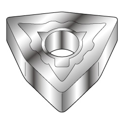 Hexagon-Shape With Hole, Negative, WNMG-EM, For Medium To Rough Cutting (WNMG080412NEMAC6020M) 