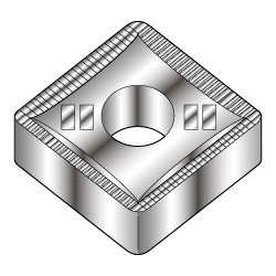 Square-Shape With Hole, Negative, SNMG-FE, For Detailed Cutting 