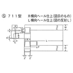 HSS Bit S711 Model R Horizontal Spring-Necked