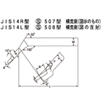 HSS Bit JIS14L Model S508 Model Left Rough Blade