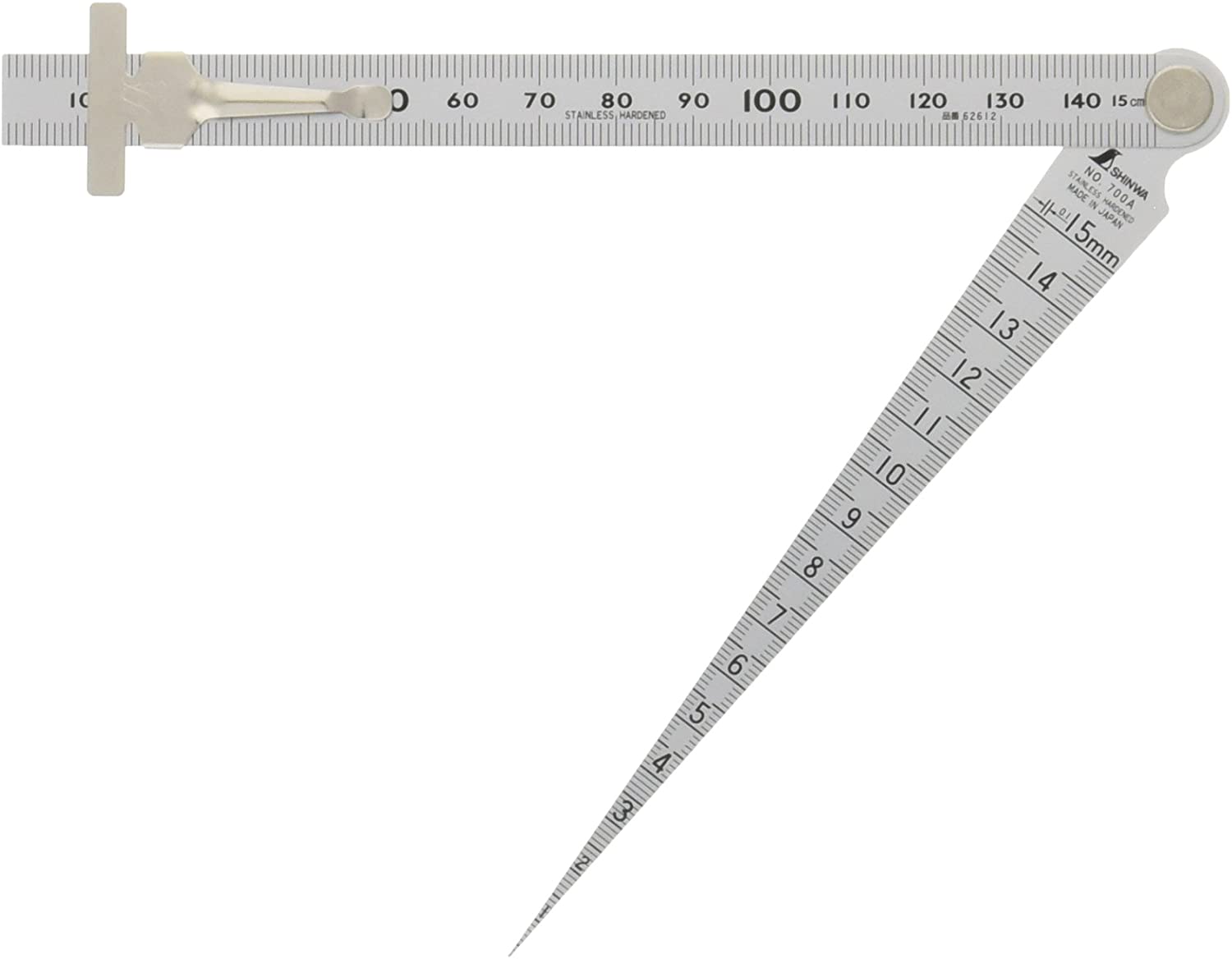 Taper Gauge With Straight Ruler