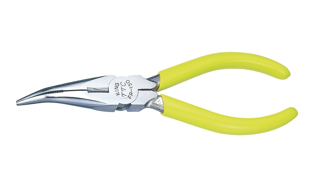 Bent Long Nose Pliers (with Plating)