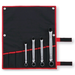 75° Double Ring Ratchet Offset Wrench Set (Deep Hole Type)