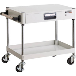Phoenix Wagon (Noise Suppression Type with Thin Single-Level Drawers) Height 600 mm (PEW-661Z-W)