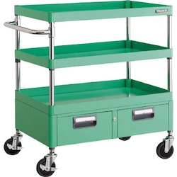 Phoenix Wagon (Noise Suppression Type with Double-Row Drawers) Height 740/880 mm (PEW-973W-YG)