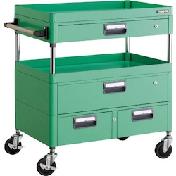 Phoenix Wagon (Noise Suppression Type with Thin Single-Level/Single-Level/Double-Row Drawers) Height 880 mm