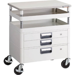 Phoenix Wagon (Noise Suppression Type with Single/Double-Level Drawers and Countertop) Height 759 mm (PEW-772VXT-YG)