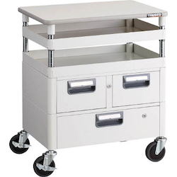 Phoenix Wagon (Noise Suppression Type with Single-Level/Double-Row Drawers and Countertop) Height 759 mm (PEW-772VWT-YG)