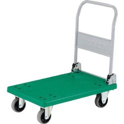 Plastic Trolley, Grand Cart, Folding Handle Type / Urethane Caster (TP-801U)