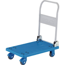 Plastic Trolley, Grand Cart, Silent, Folding Handle Type