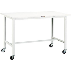 Light Work Bench with φ75 mm Casters Steel Tabletop Average Load (kg) 150