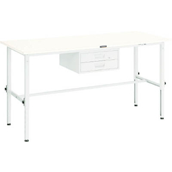 Lightweight Adjustable Height Work Bench with 2 Drawers Linoleum Tabletop Average Load (kg) 150 (RAEM-1800F2)