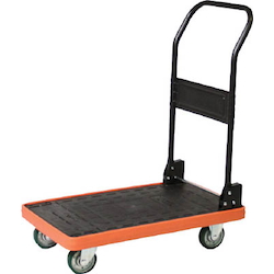 MKP Resin-Made Spillproof Cart, Type with Fixed Handles and Urethane Casters 