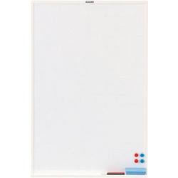 Steel Whiteboard - White/Dark Lines - Frame Color: Bronze / White (WGH-33SA-W) 