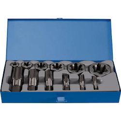 Tap for Pipes, Hexagonal Chamfered Nut Die Set (PT Screw)