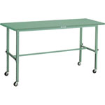 Light Duty Height Adjustable Workbench, with Casters, Uniform Load 80 kg (AEM-1860C75-W)