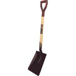 Wooden handle shovel