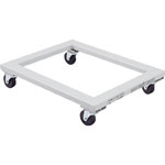 Flat trolley with rubber casters (D-1TG)