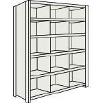 Small Capacity Bolted Shelf (Vertical Partitions Provided, 100 kg Type, Height 2,100 mm) (73X-38-NG)