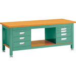 Heavy Work Bench with 3-Shelf / 4-Shelf Cabinet Average Load (kg) 3000 (STW-1200D3D4)