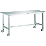 All Stainless Steel Workbench, Casters with Stainless Steel Fittings, SUS304, Equal Load (kg) 150 (SW3-1560CS100)