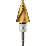 Nice Mighty Spiral Step Drill (2-Pc. Blade Titanium Coating Type) (2S-NMS-30EG-H) 