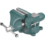 Heavy Duty Upright Vise (Heavy Duty Type, Round Body Shaft, Turntable Provided Type)