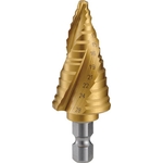 "Nice Mighty Spiral Step Drill" (Straight 3-Flute Titanium-Coated Type) (3S-NMS-34G) 