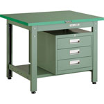 Medium Work Bench with Lower Shelf / 3-Shelf Cabinet Average Load (kg) 800 (GWS-1875D3)
