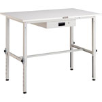 Lightweight Adjustable Height Work Bench with 1 Thin Drawer Average Load (kg) 150