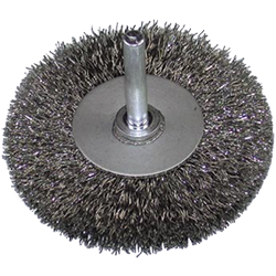 Stainless Steel Wheel Brush With Shaft (BSF-50) 