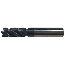 Carbide Solid End Mill, Variable Lead, 4-Flute VSM-4E