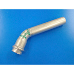 Double Press One End Socket 45° Elbow with Safety Function, for Stainless Steel Pipes (WP-45SE-50) 