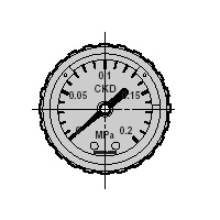 Switch for Detecting Seat/Adhesion/Blade Breakage, Pressure Gauge with Safety Mark