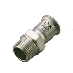 Press Fitting for Stainless Steel Pipes SUS Press Male Adapter Socket (SP-MS(G)-13X1/2) 
