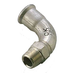 Press Fitting for Stainless Steel Pipes SUS Press Male Adapter Elbow (SP-ML-20X3/4) 
