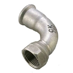 Press Fitting for Stainless Steel Pipes SUS Press Female Adapter Elbow (SP-FL-20X3/4) 