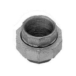 CK Fittings - Screw-in Type Malleable Cast Iron Pipe Fitting - Union (U-100-C) 