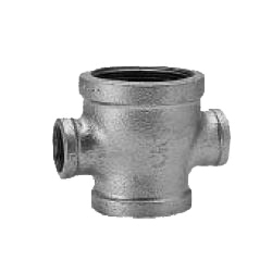 CK Fittings - Screw-in Type Malleable Cast Iron Pipe Fitting - Unequal Diameter Cross (BRCR-50X50X40X32-W) 