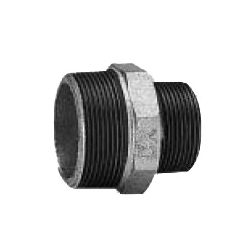 CK Fittings - Screw-in Type Malleable Cast Iron Pipe Fitting - Nipple with Different Diameters (RNI-50X25-W) 