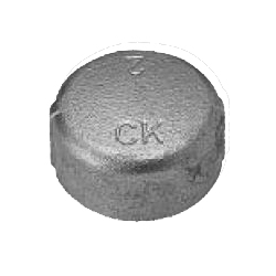 CK Fittings - Screw-in Type Malleable Cast Iron Pipe Fitting - Cap (CA-150-C) 