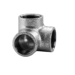 CK Fittings - Screw-in Type Malleable Cast Iron Pipe Fitting - Cross Elbow (SOL-40-W) 