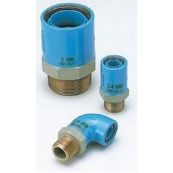 PC Core Fittings, for Appliance Connection, Dissimilar Metal Contact Prevention Fitting, Male Adapter Elbow (PC-ZML-25) 