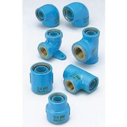 Core Fittings - for Fixture Connection - Fitting for Prevention of Contact Between Dissimilar Metals - Water Faucet Tee (ZT-20X15-CC) 