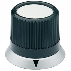 Knurling Control Knob with Flange and Index IZN.380+K