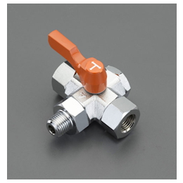 3-way 4-sided mini ball valve