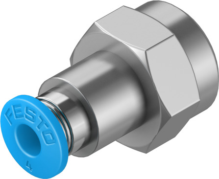 Push-in Fitting, QSF Series (QSF-3/8-6-B) 