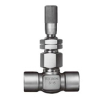 Stainless Steel 3.92 MPa Screw-in Type, Valve With Micrometer Type Opening Indicator (UN-34MB-S-R) 