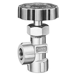 Made of Brass, 0.98 MPa Screw-In, Angled, Needle Stop Valve (DH-31C-R) 